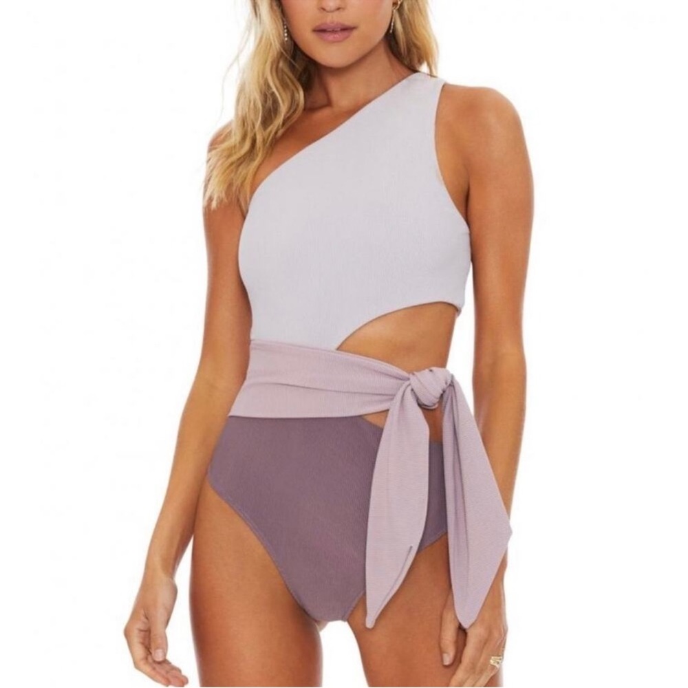 Beach Riot Carlie One Piece Lavendar Fields